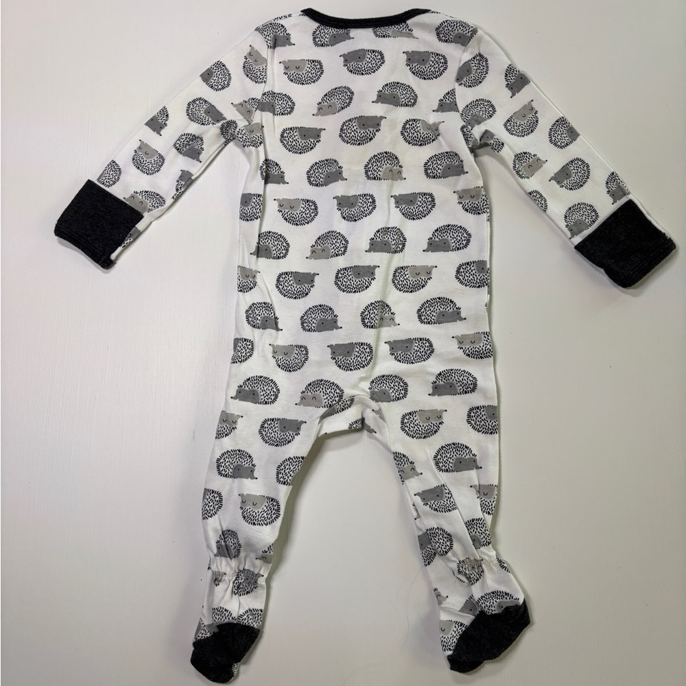Cloud Island Baby Footed Sleepers 3-Pack 6–9M Neutral Animals Zip Pajamas - Picture 7 of 12